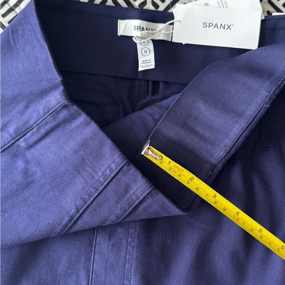 SPANX Stretch Mini Skirt - Lapis Blue Size Large - Picture 11 of 15